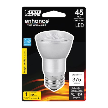 Feit Electric Feit Enhance PAR16 E26 (Medium) LED Bulb Bright White 45 Watt Equivalence 1 pk BPPAR16DM930CA